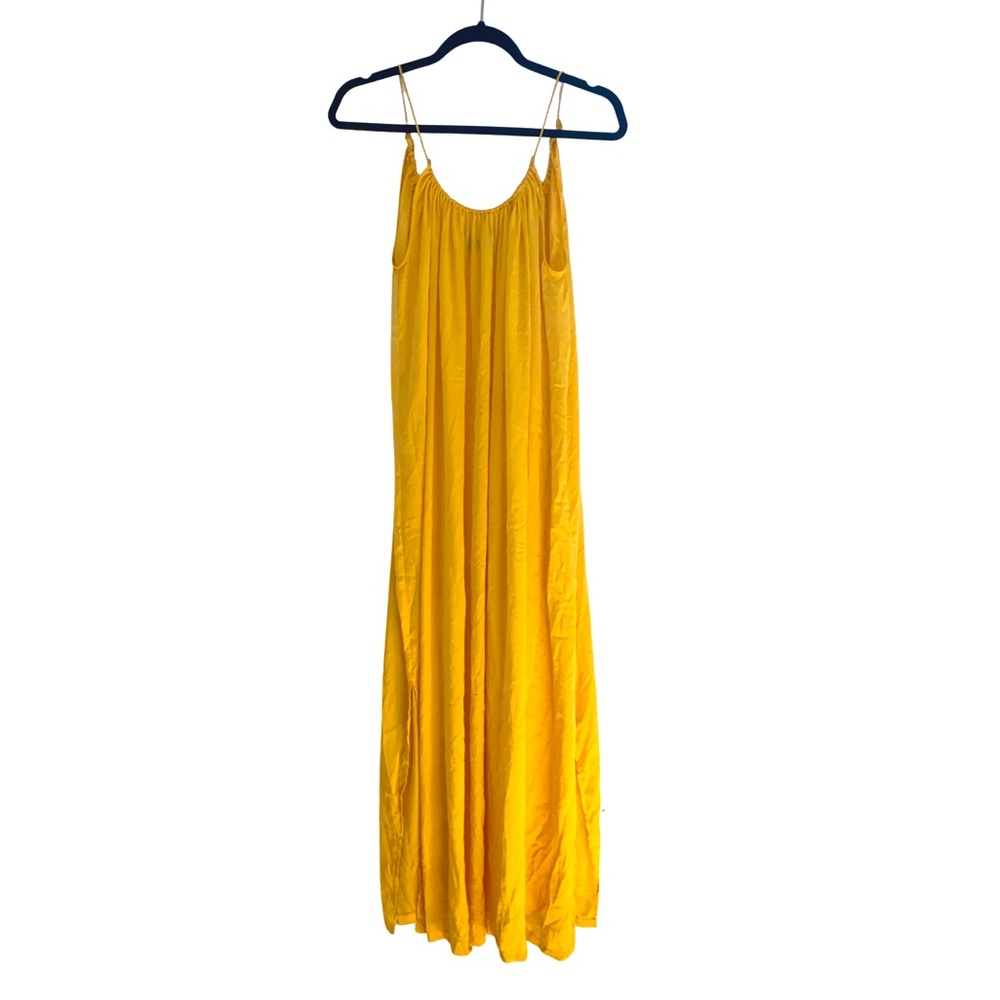Knot Sisters long yellow maxi dress